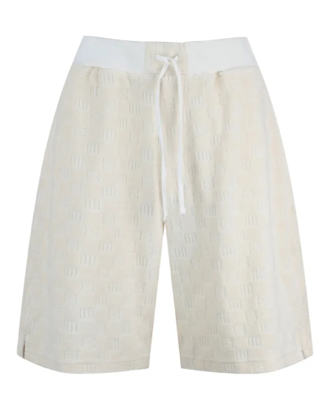 Fashion Concept Monogrammed Sweat Shorts
