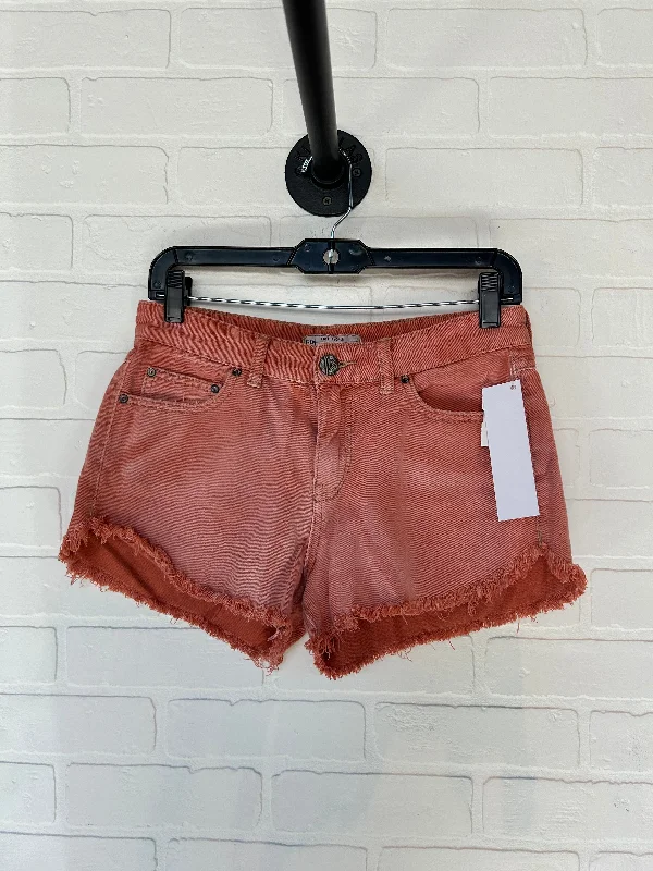 Cozy Fashion Orange Shorts Free People, Size 4