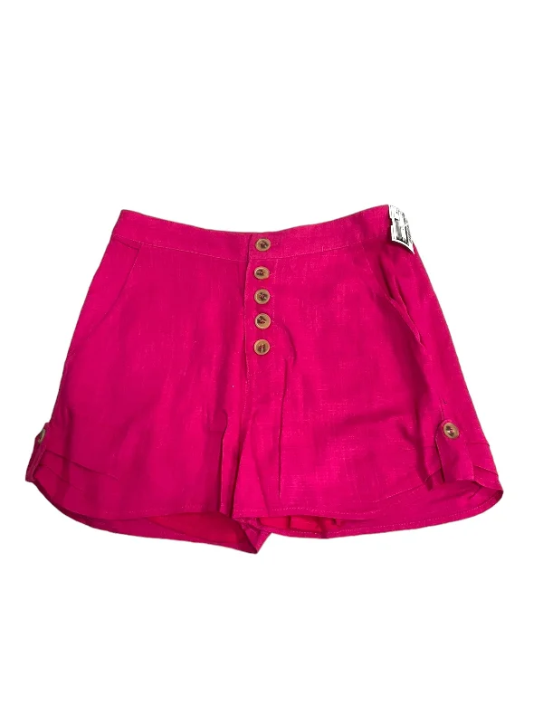 Cool Breeze At Night Pink Shorts Moon River, Size Xs