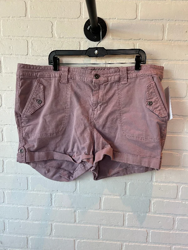 Floral Prints Purple Shorts Torrid, Size 22