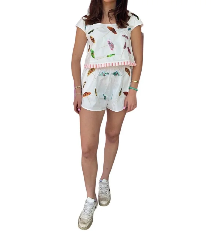 Versatile Items Umbrellas Shorts In White