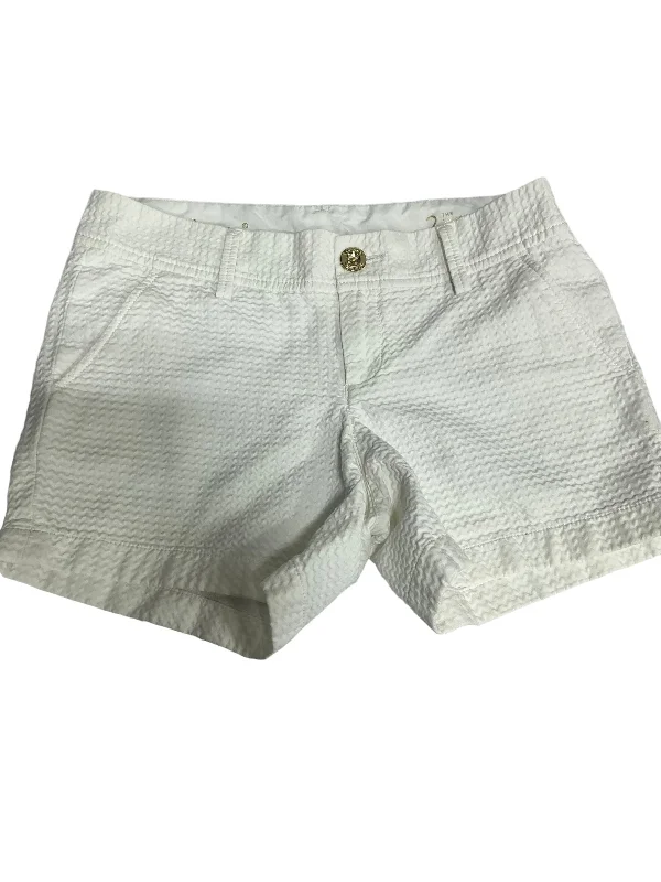 High-end Design White Shorts Designer Lilly Pulitzer, Size 2