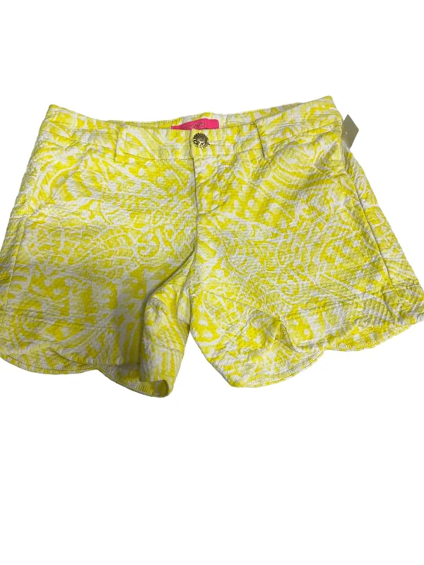 Fresh And Elegant Yellow Shorts Designer Lilly Pulitzer, Size 0